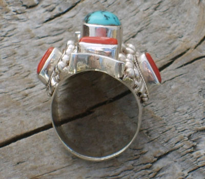 turquoise coral tibetan ring (4).jpg